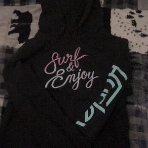 Black Blue and Pink Hurley sweat shirt size Medium